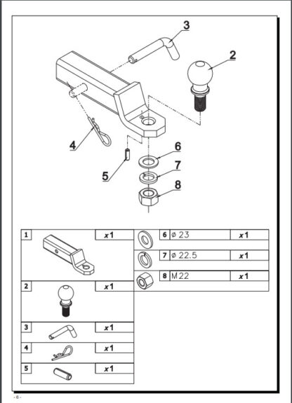 adapter usa ah-3 marki Auto-Hak Słupsk - instrukcja
